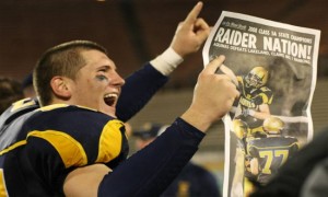 The Raiders celebrated the 2008 national championship.