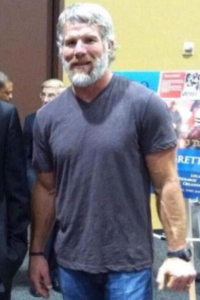 Favre has grown into his 'Santa on Steroids' look. Photo: Steve Braband on twitter.